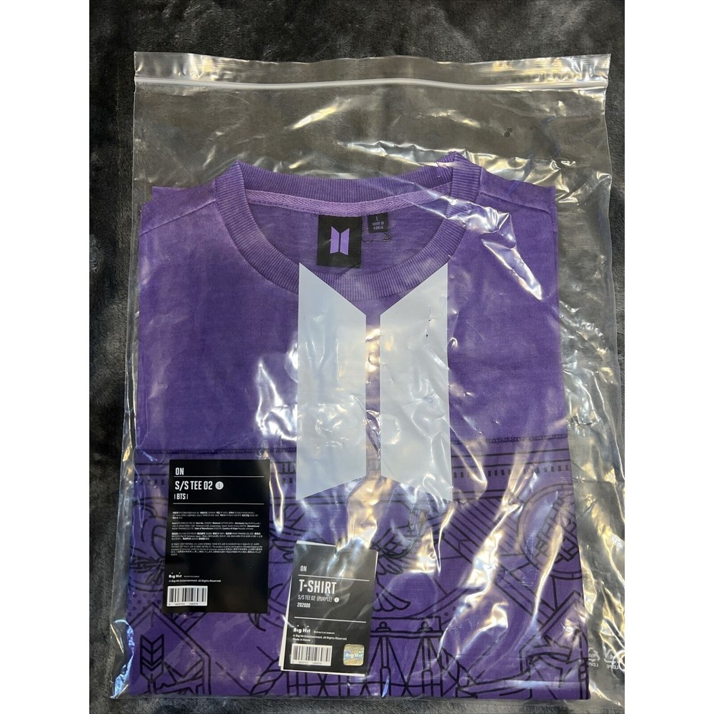LARGE BTS ON T-SHIRT S/S TEE 02 purple violet